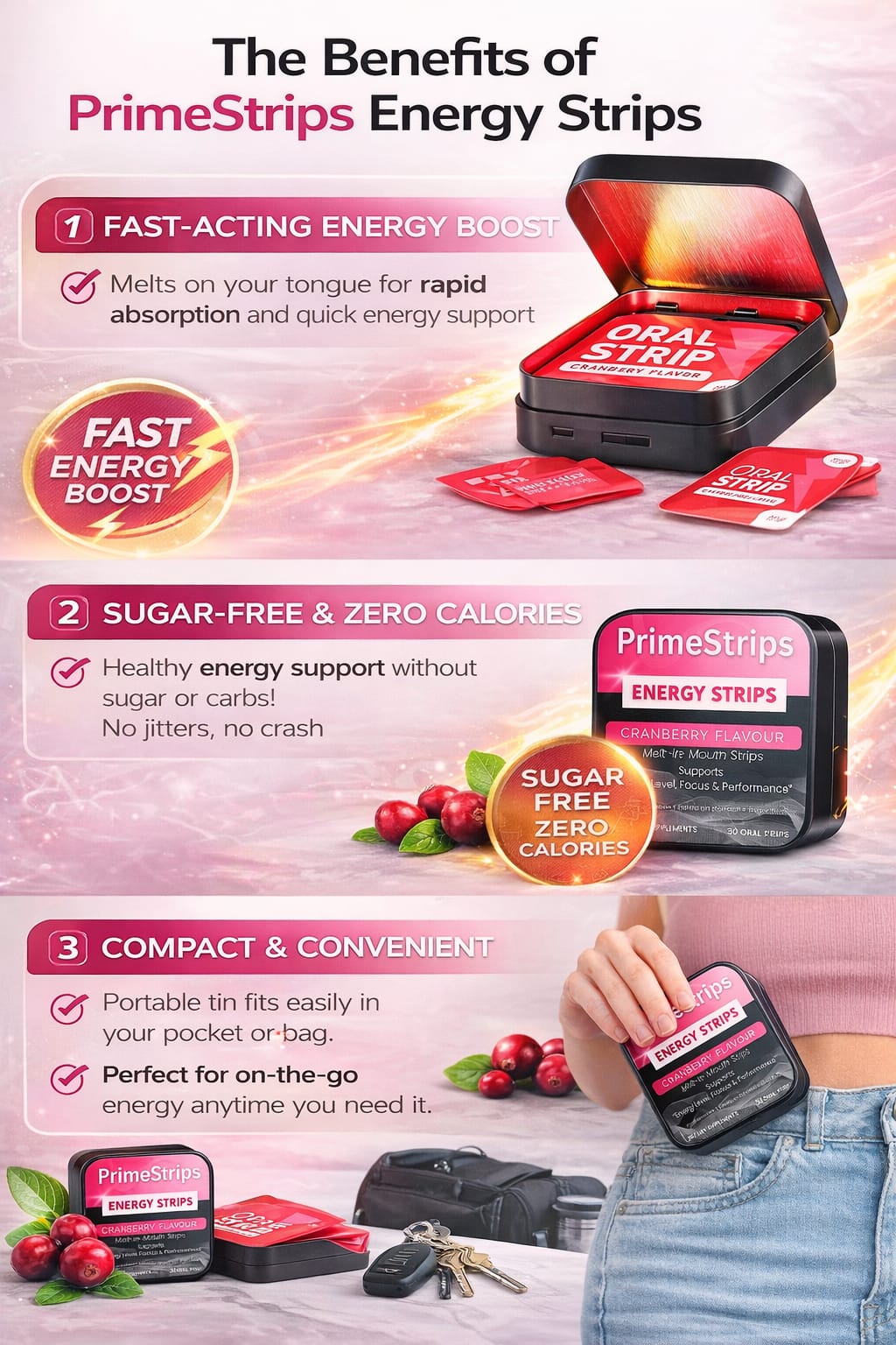 PrimeStrips™ Energy – Instant Focus & Power Oral Strips