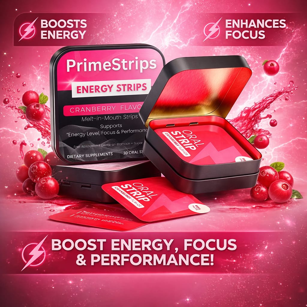 PrimeStrips™ Energy – Instant Focus & Power Oral Strips